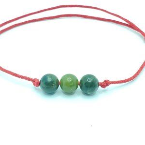 Genuine Jade Adjustable Red string Bracelet
